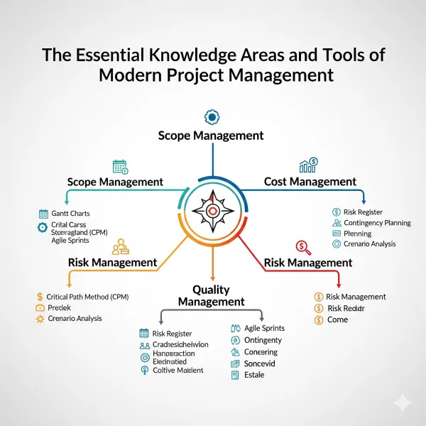 The Essential Knowledge Areas and Tools of Modern Project Management